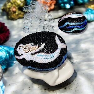 Mermaid Easter Egg, Easter Bling Egg, Spring Decoration, Under the Sea, Custom